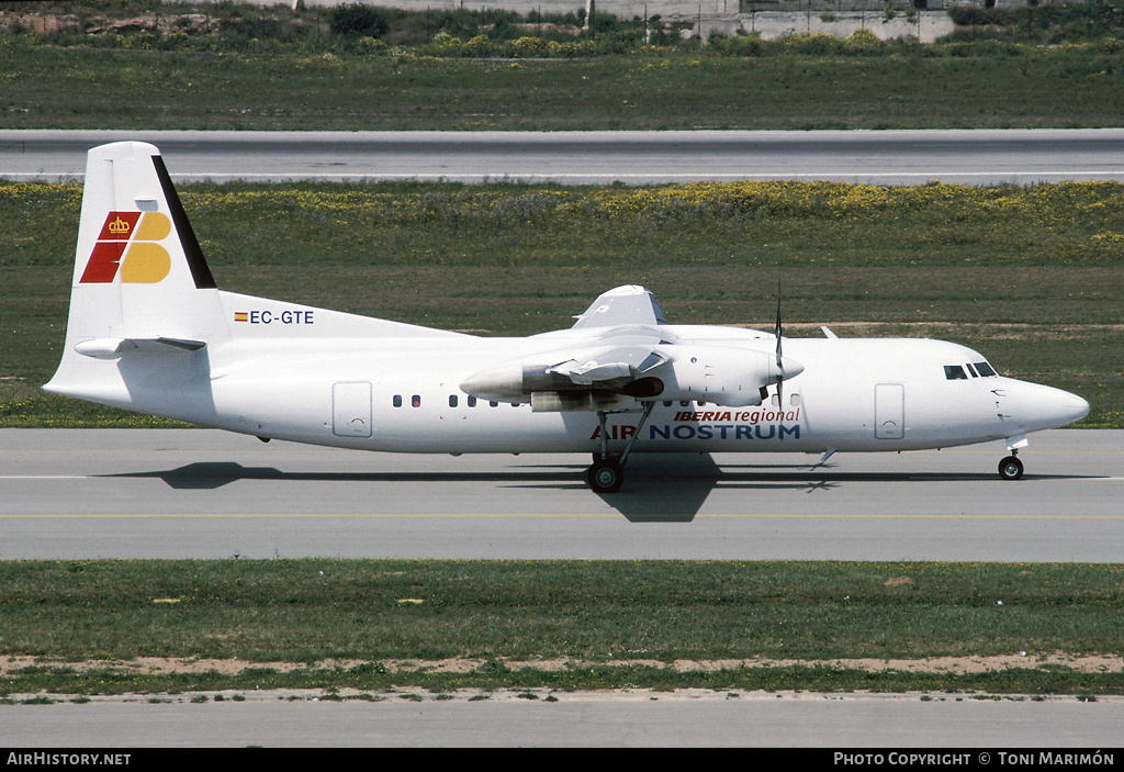 Aircraft Photo of EC-GTE | Fokker 50 | Iberia Regional | AirHistory.net #74039