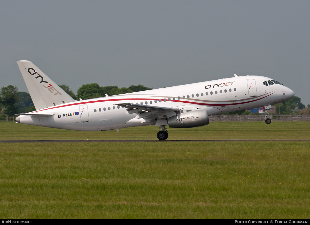 Aircraft Photo of EI-FWA | Sukhoi SSJ-100-95B Superjet 100 (RRJ-95B) | CityJet | AirHistory.net #74056