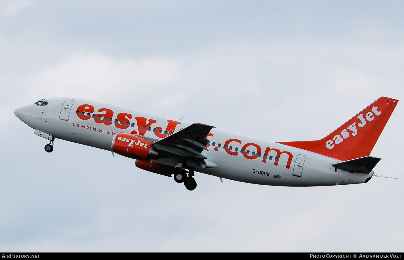 Aircraft Photo of G-ODUS | Boeing 737-36Q | EasyJet | AirHistory.net #74087