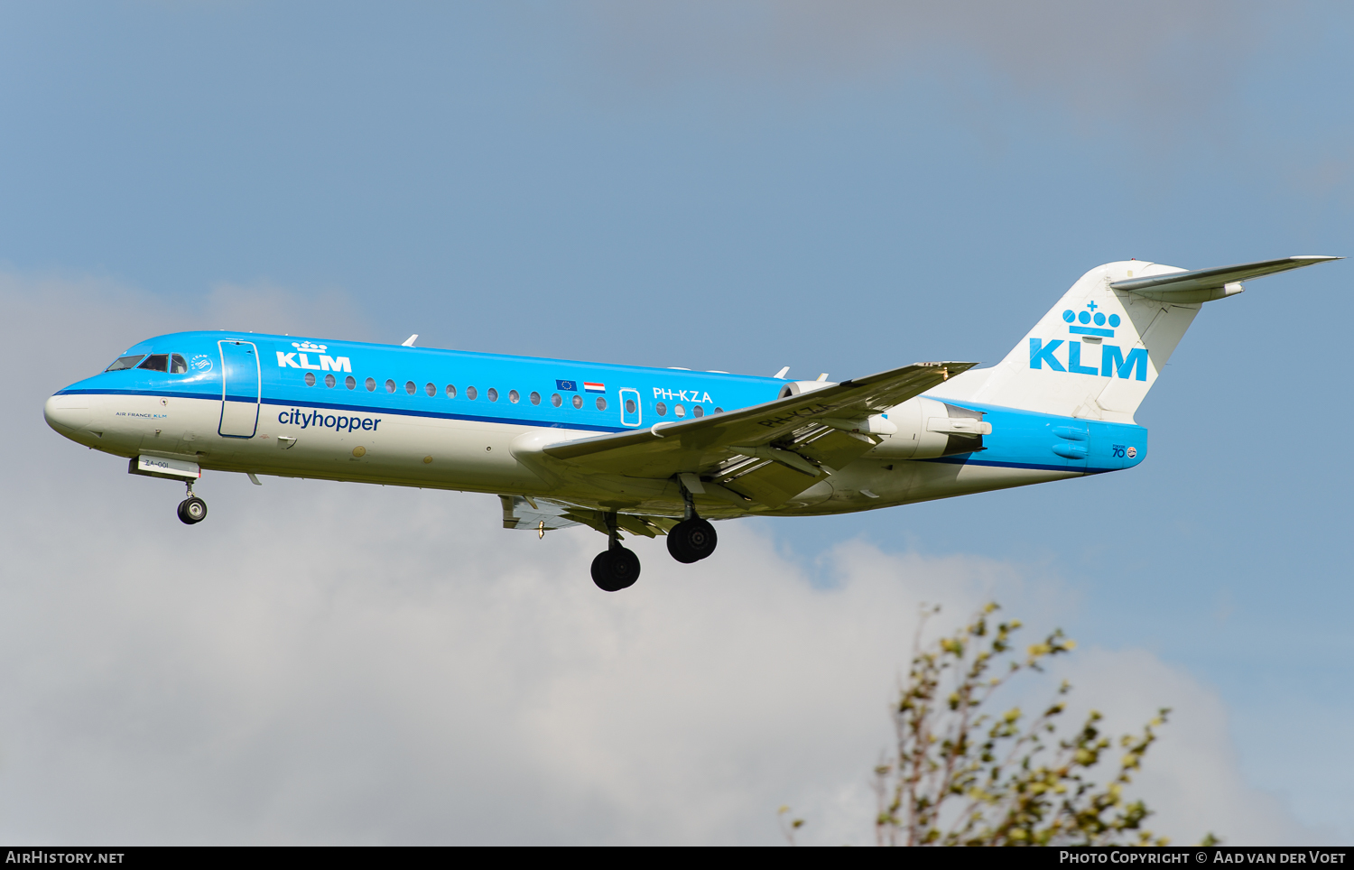 Aircraft Photo of PH-KZA | Fokker 70 (F28-0070) | KLM Cityhopper | AirHistory.net #74098