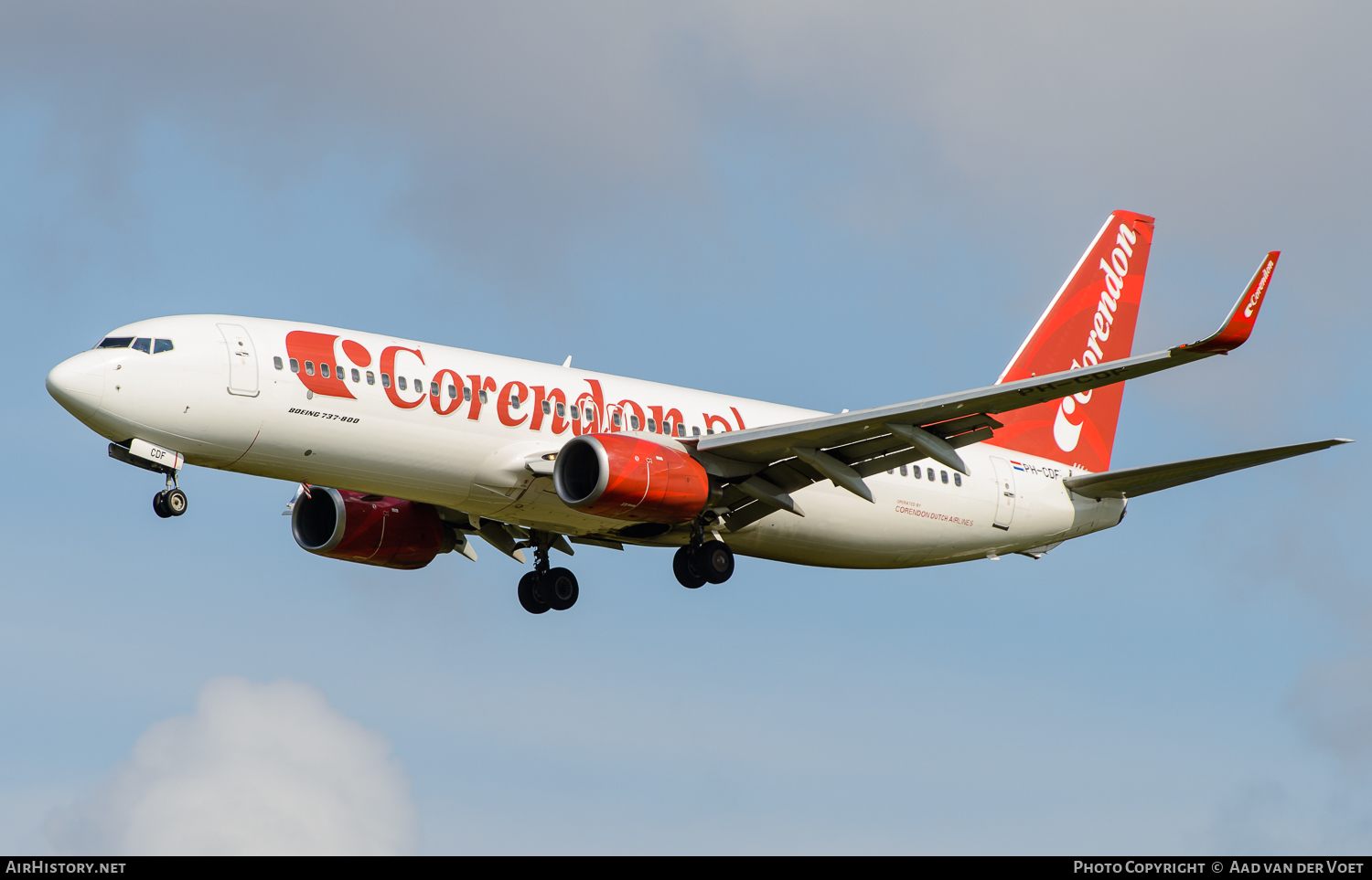 Aircraft Photo of PH-CDF | Boeing 737-804 | Corendon Dutch Airlines | AirHistory.net #74099