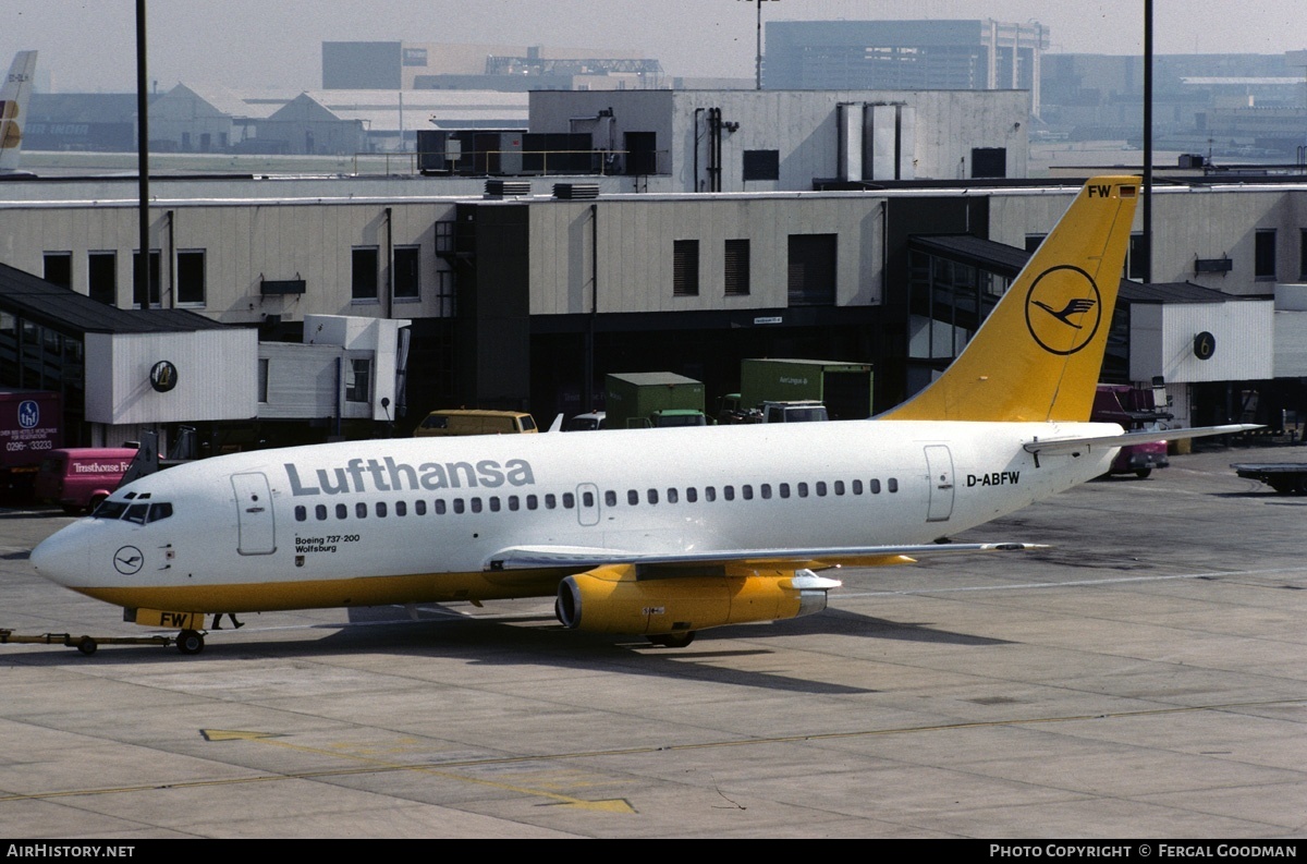 Aircraft Photo of D-ABFW | Boeing 737-230/Adv | Lufthansa | AirHistory.net #74103