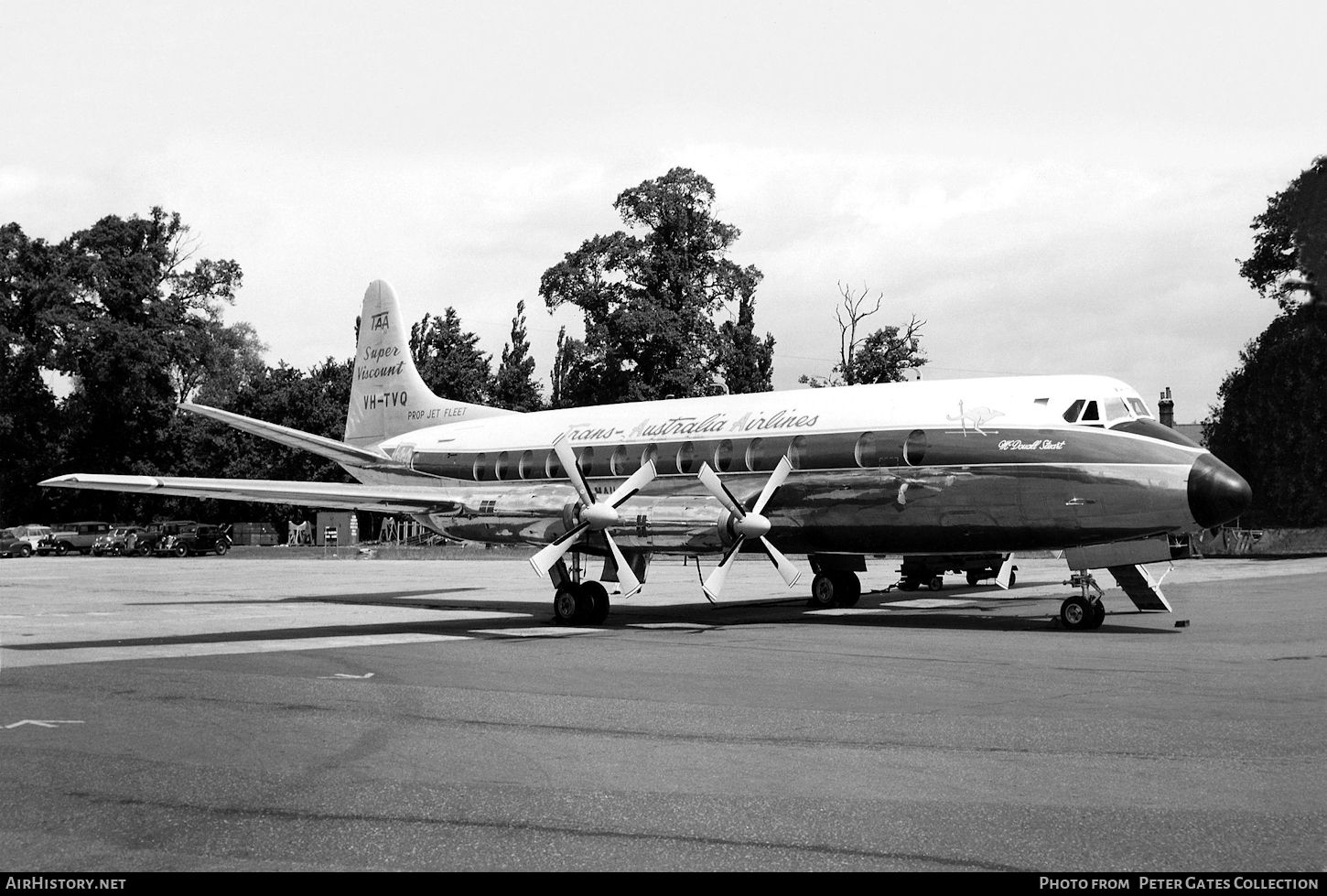 Aircraft Photo of VH-TVQ | Vickers 816 Viscount | Trans-Australia Airlines - TAA | AirHistory.net #74108