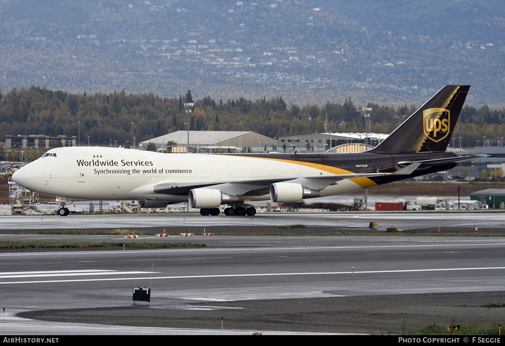 Aircraft Photo of N570UP | Boeing 747-44AF/SCD | United Parcel Service - UPS | AirHistory.net #74121