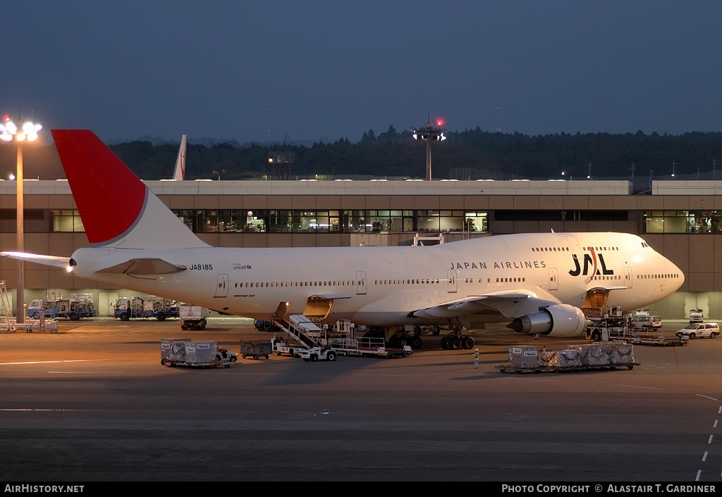 Aircraft Photo of JA8185 | Boeing 747-346 | Japan Airlines - JAL | AirHistory.net #74148