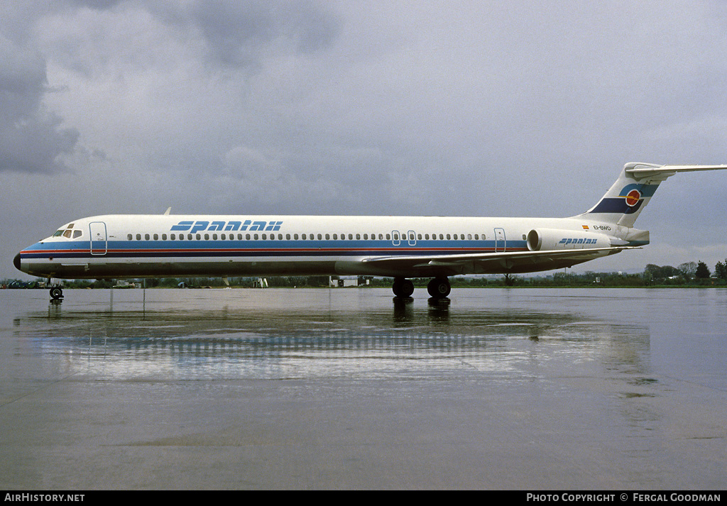 Aircraft Photo of EI-BWD | McDonnell Douglas MD-83 (DC-9-83) | Spantax | AirHistory.net #74160
