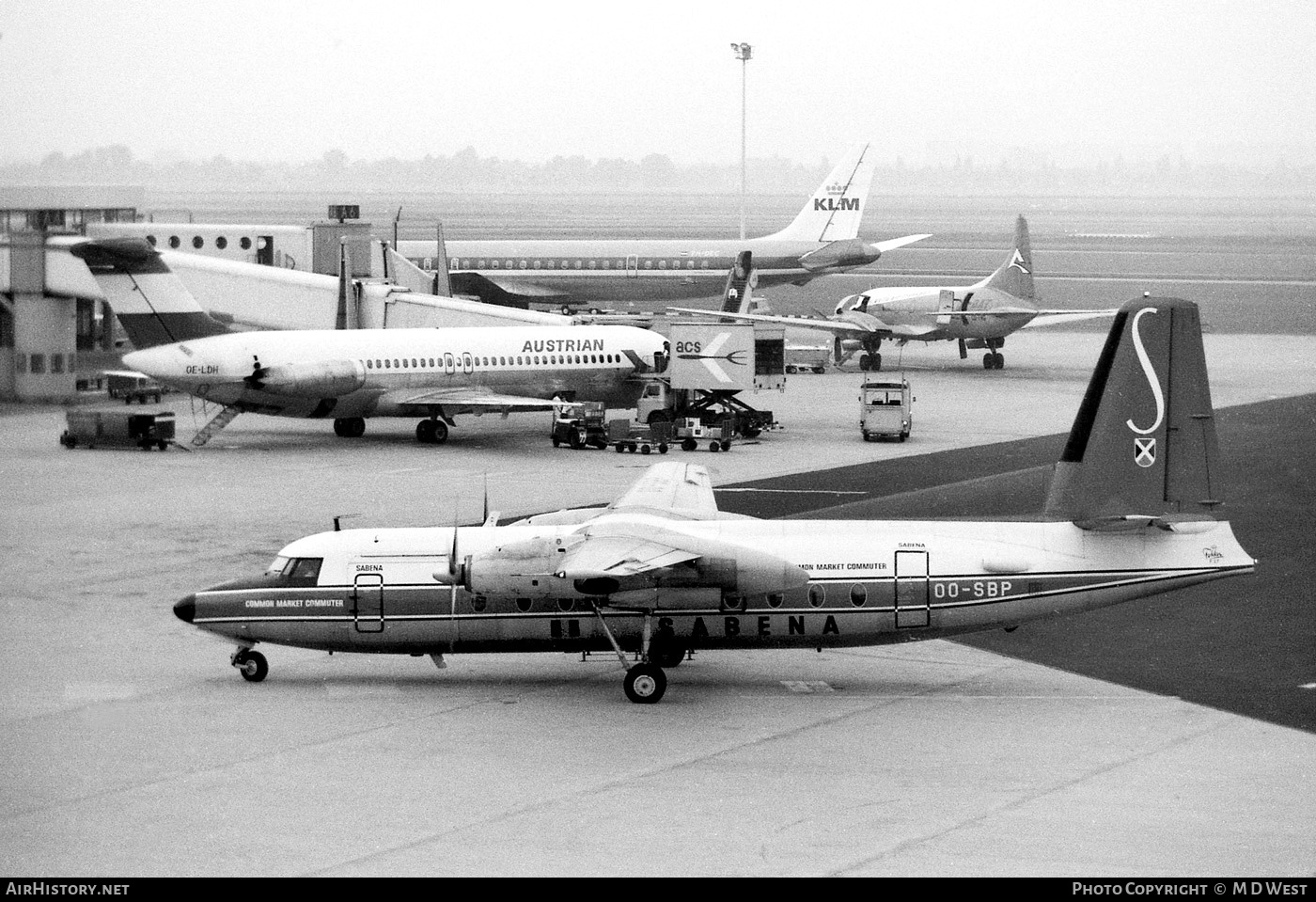 Aircraft Photo of OO-SBP | Fokker F27-400 Friendship | Sabena | AirHistory.net #74182