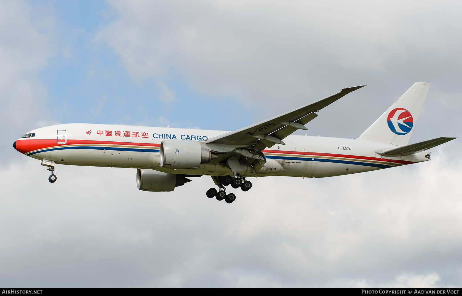 Aircraft Photo of B-2076 | Boeing 777-F6N | China Cargo Airlines | AirHistory.net #74189