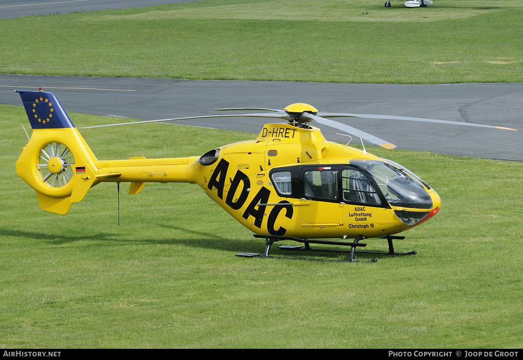 Aircraft Photo of D-HRET | Eurocopter EC-135P-1 | ADAC Luftrettung | AirHistory.net #74212