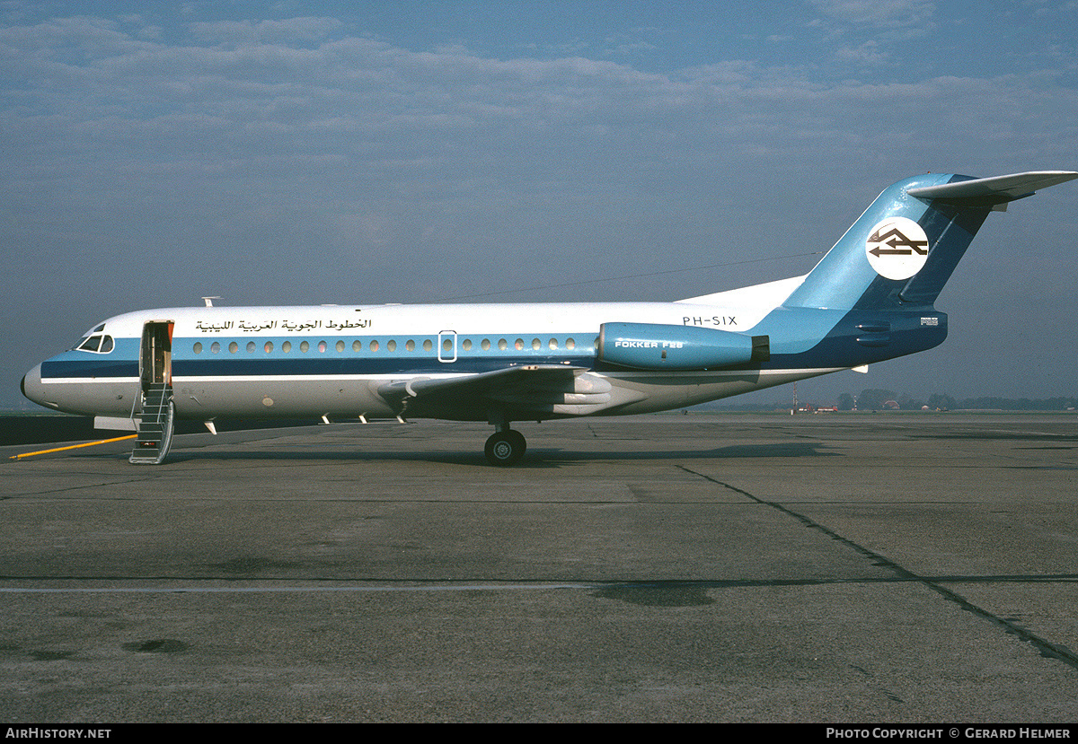 Aircraft Photo of PH-SIX | Fokker F28-4000 Fellowship | Libyan Arab Airlines | AirHistory.net #74260