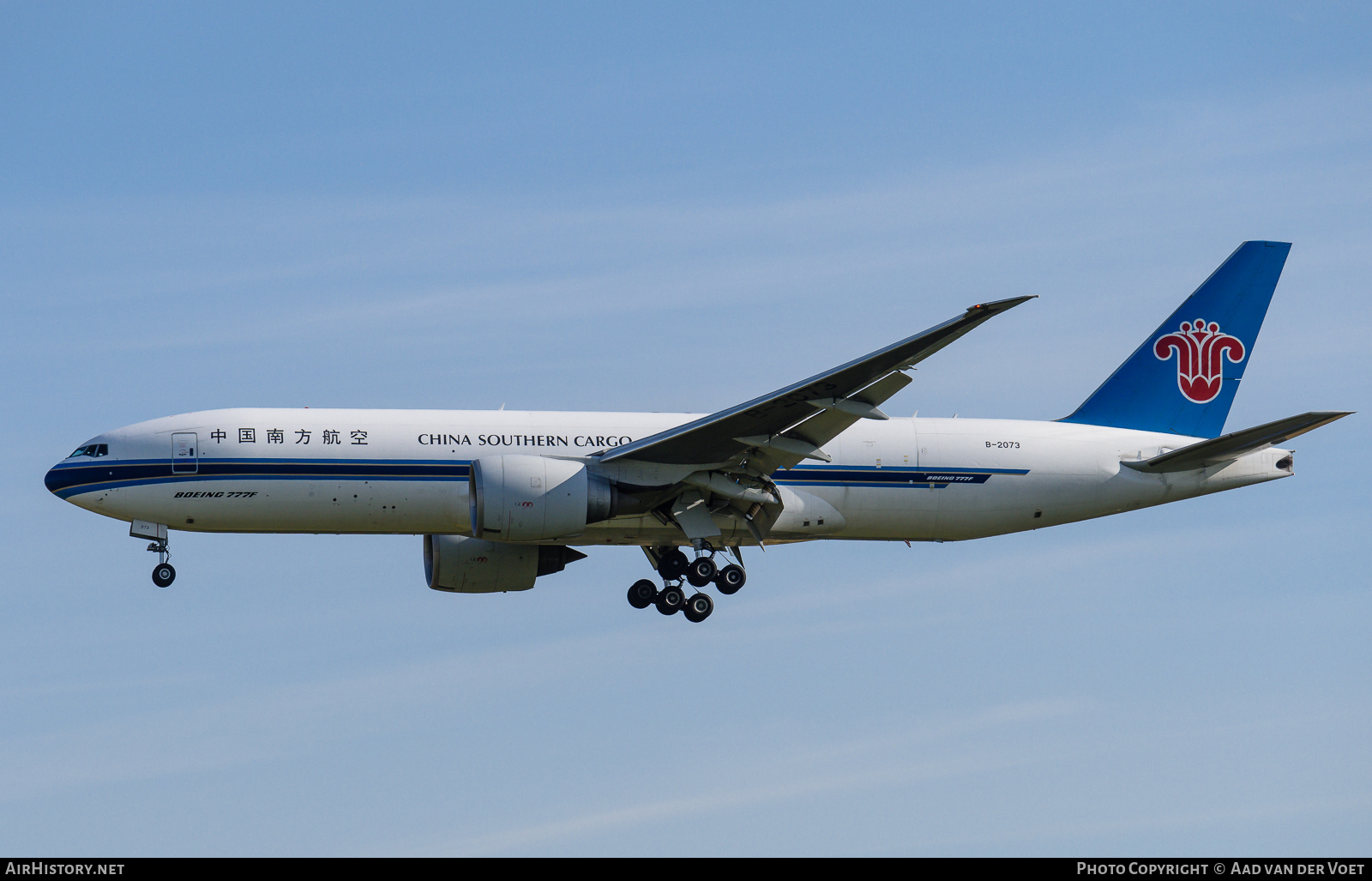 Aircraft Photo of B-2073 | Boeing 777-F1B | China Southern Airlines Cargo | AirHistory.net #74322
