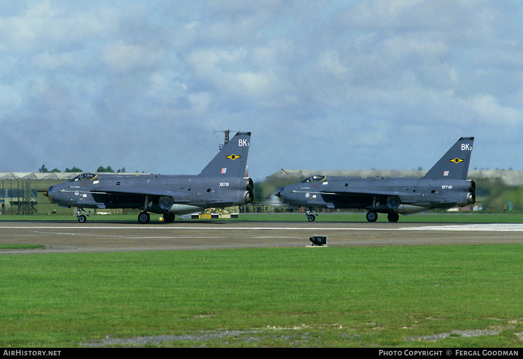 Aircraft Photo of XR718 | English Electric Lightning F3 | UK - Air Force | AirHistory.net #74324