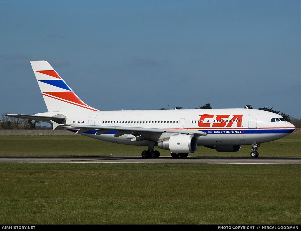 Aircraft Photo of OK-YAC | Airbus A310-325/ET | ČSA - Czech Airlines | AirHistory.net #74382
