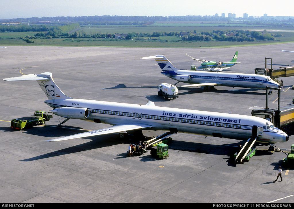 Aircraft Photo of YU-ANB | McDonnell Douglas MD-82 (DC-9-82) | Inex-Adria Airways | AirHistory.net #74408