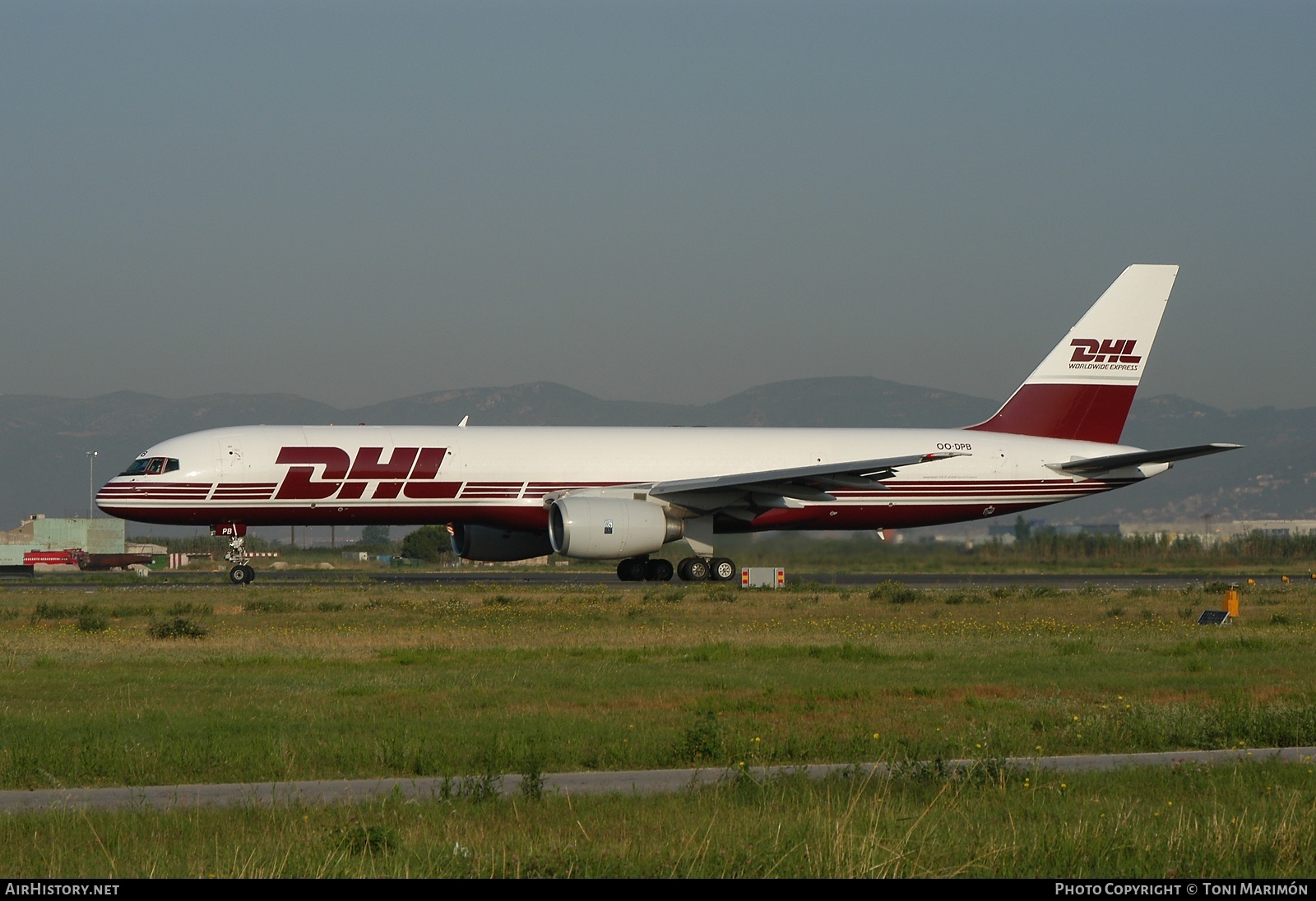 Aircraft Photo of OO-DPB | Boeing 757-236/SF | DHL Worldwide Express | AirHistory.net #74445