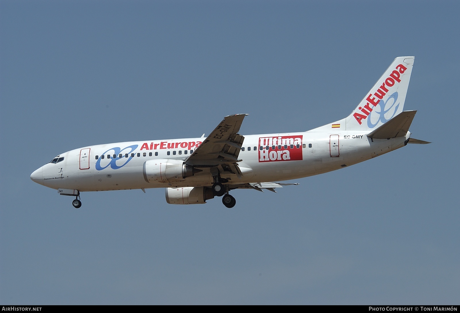 Aircraft Photo of EC-GMY | Boeing 737-36Q | Air Europa | AirHistory.net #74449