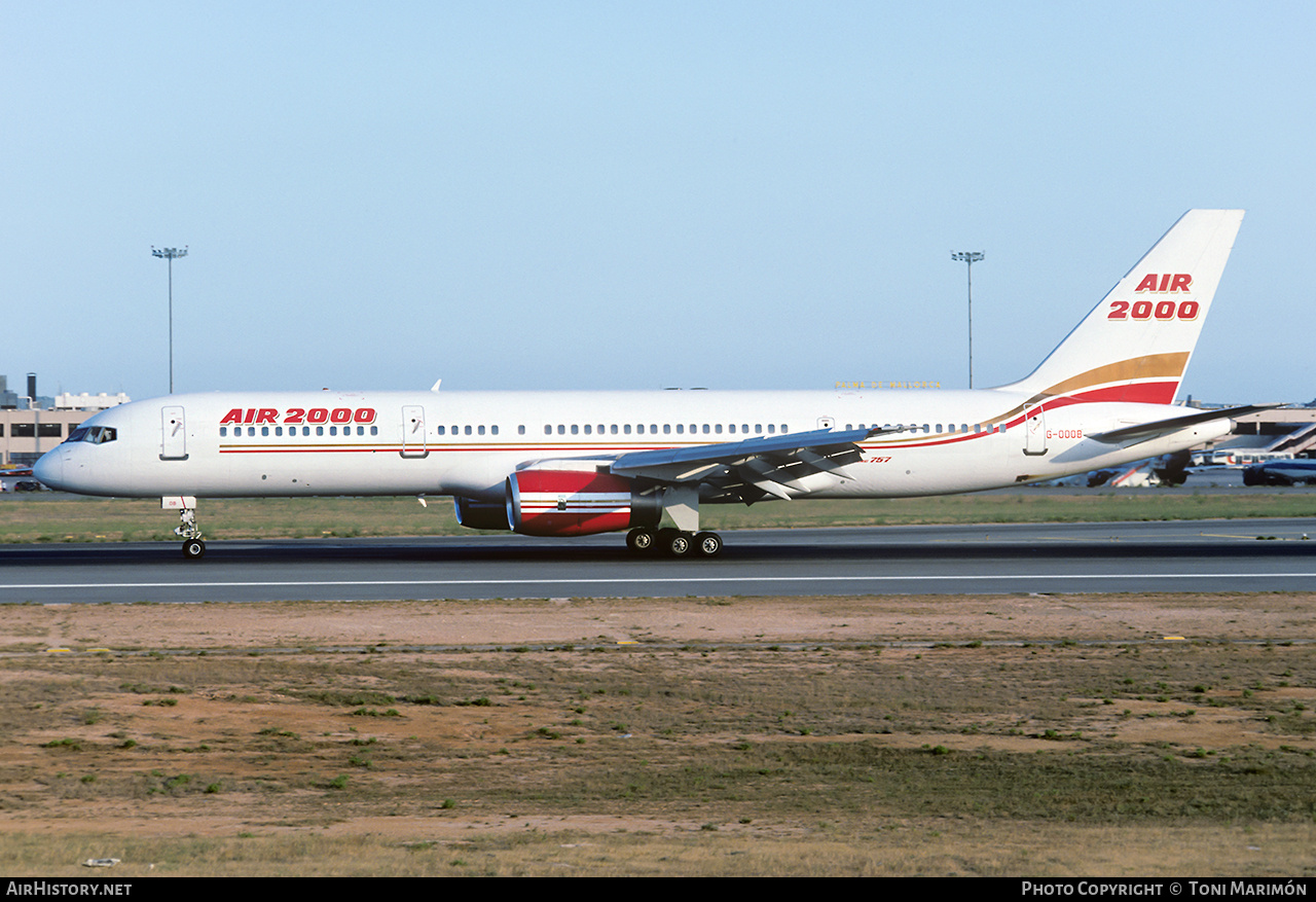 Aircraft Photo of G-OOOB | Boeing 757-28A | Air 2000 | AirHistory.net #74467