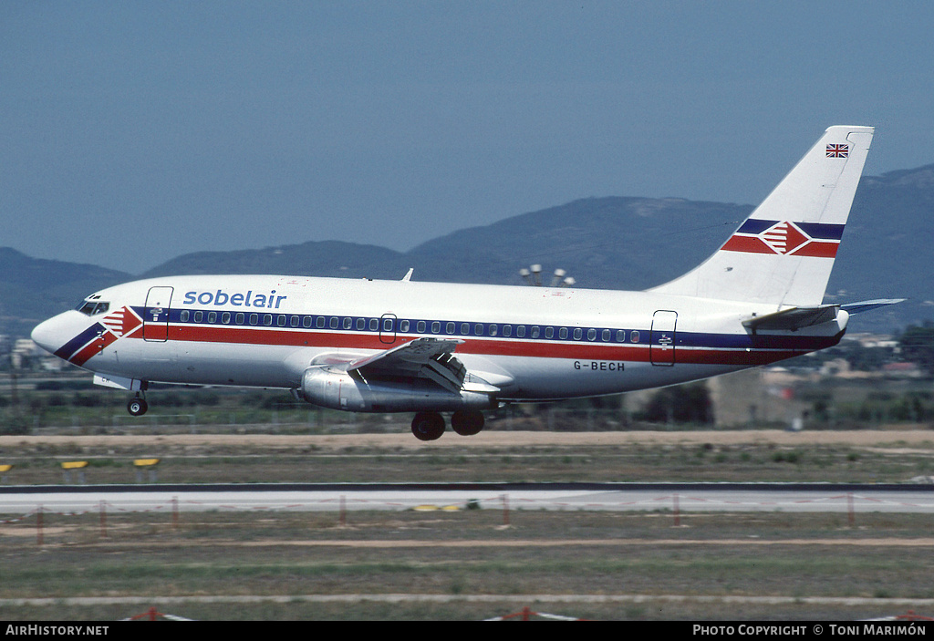 Aircraft Photo of G-BECH | Boeing 737-204/Adv | Sobelair | AirHistory.net #74470