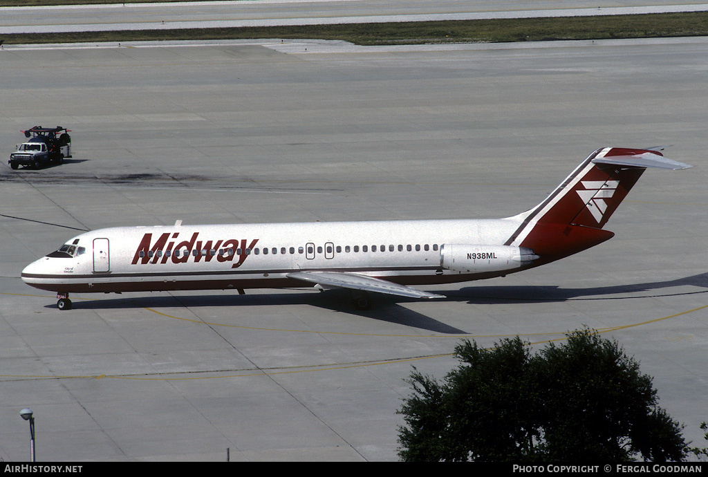 Aircraft Photo of N938ML | Douglas DC-9-31 | Midway Airlines | AirHistory.net #74522