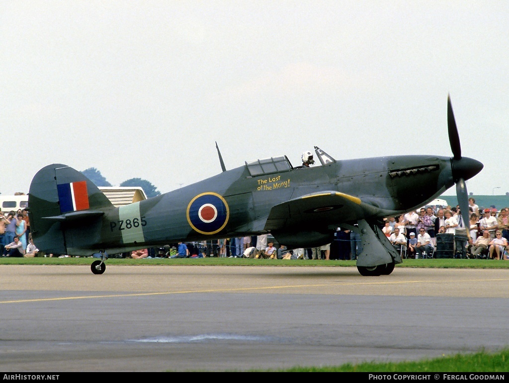 Aircraft Photo of PZ865 | Hawker Hurricane Mk2C | UK - Air Force | AirHistory.net #74527
