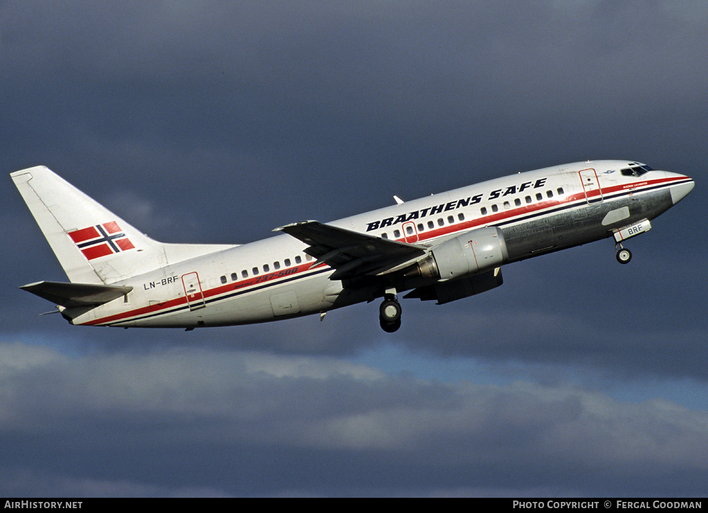 Aircraft Photo of LN-BRF | Boeing 737-505 | Braathens SAFE | AirHistory.net #74551