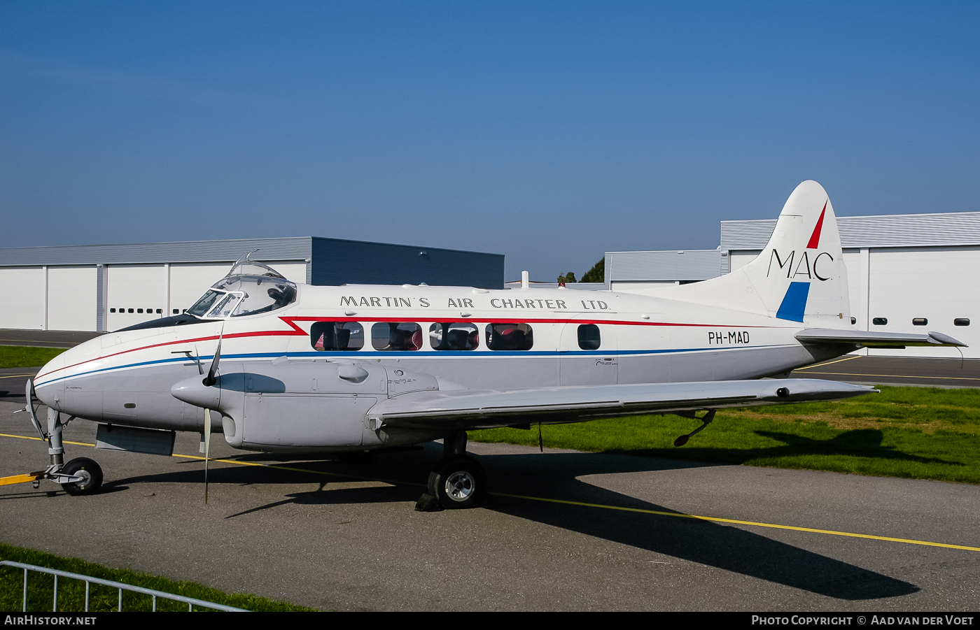 Aircraft Photo of PH-MAD | De Havilland D.H. 104 Devon C20 | Martin's Air Charter - MAC | AirHistory.net #74596