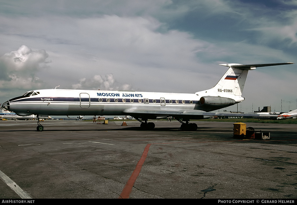 Aircraft Photo of RA-65966 | Tupolev Tu-134A-3 | Moscow Airways | AirHistory.net #74598