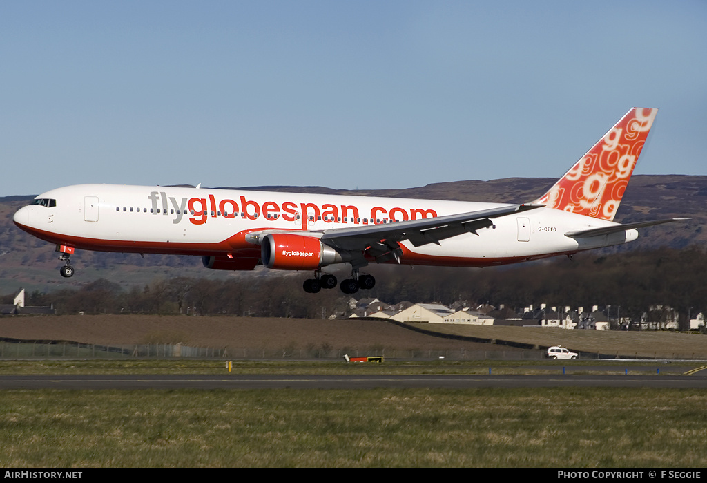 Aircraft Photo of G-CEFG | Boeing 767-319/ER | Flyglobespan | AirHistory.net #74604