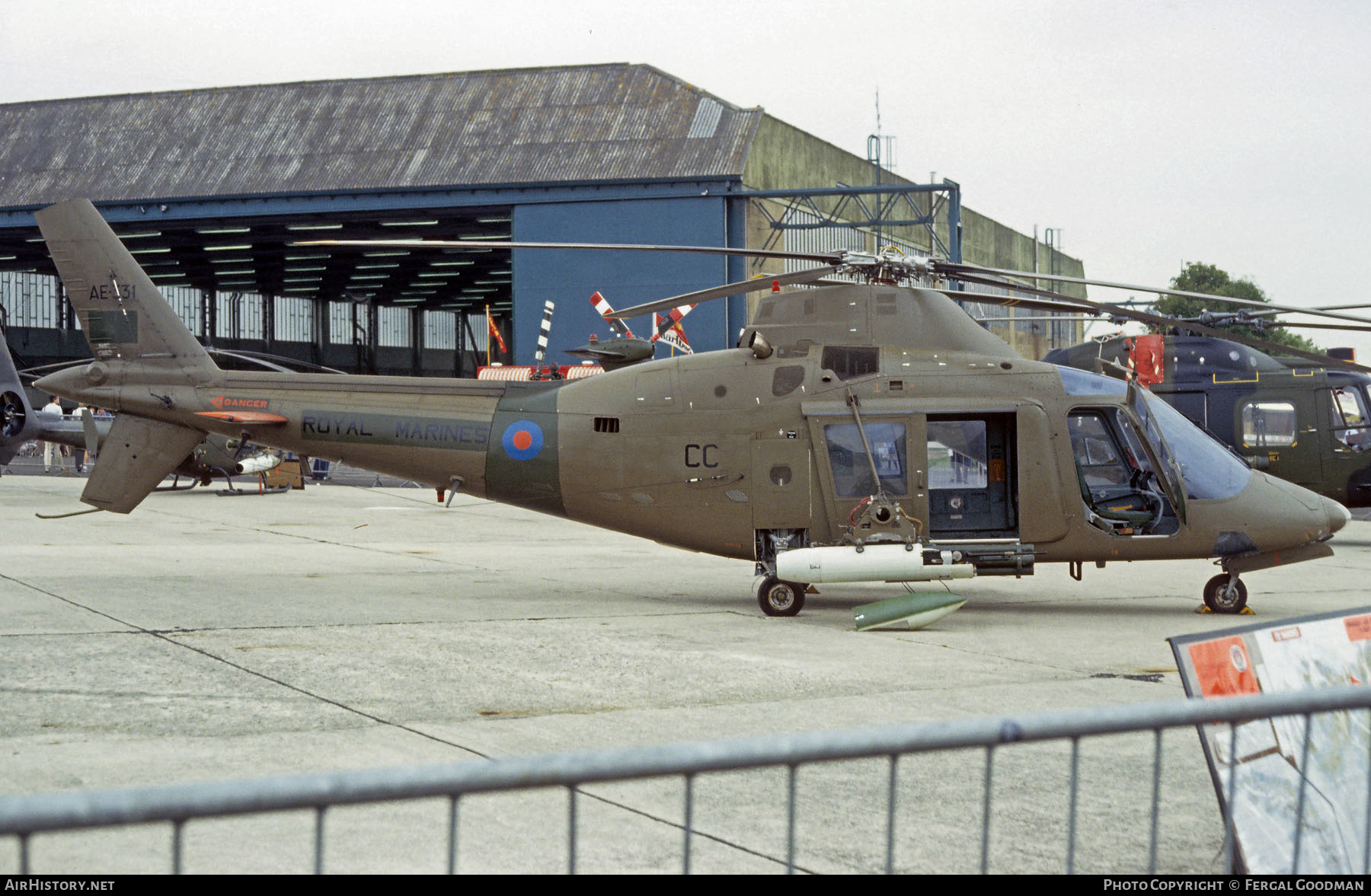 Aircraft Photo of AE-331 | Agusta A-109A | UK - Marines | AirHistory.net #74638