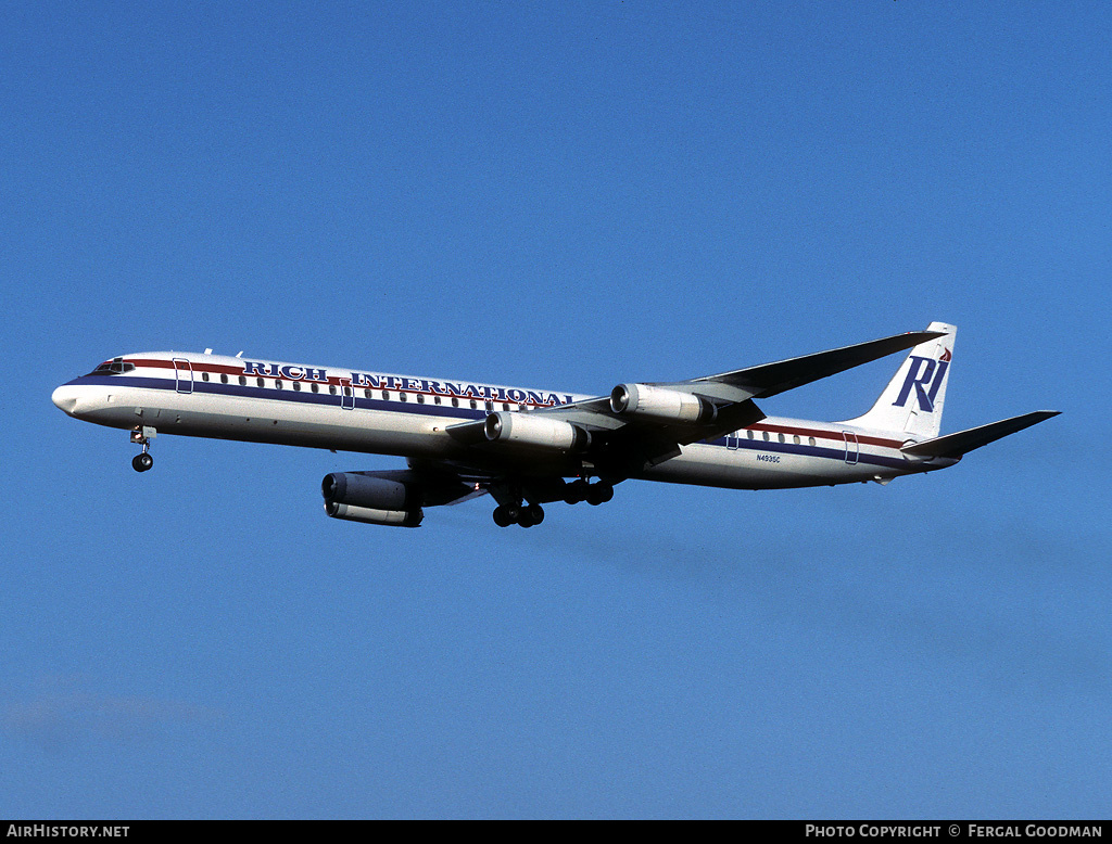 Aircraft Photo of N4935C | McDonnell Douglas DC-8-63 | Rich International Airways | AirHistory.net #74640