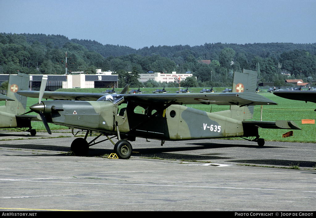 Aircraft Photo of V-635 | Pilatus PC-6/B2-H2M Turbo Porter | Switzerland - Air Force | AirHistory.net #74650