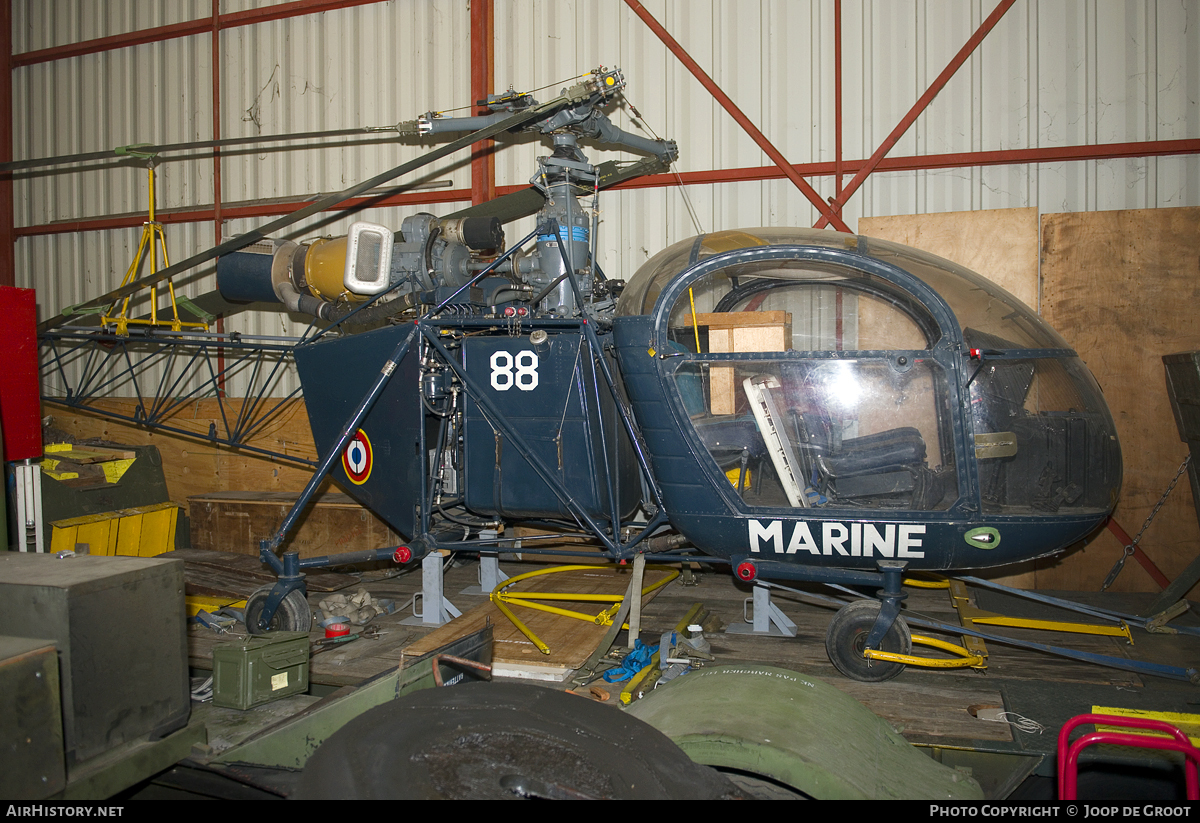 Aircraft Photo of 88 | Sud SE-3130 Alouette II | France - Navy | AirHistory.net #74656