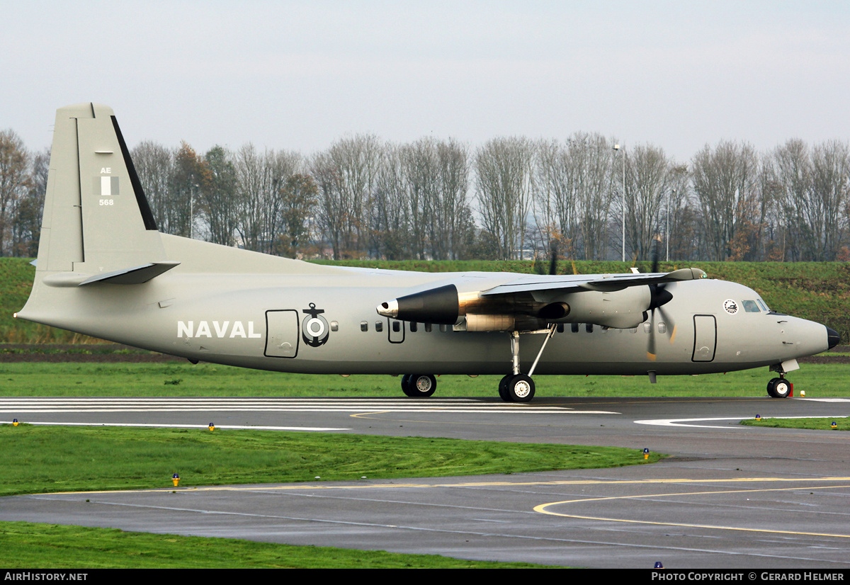 Aircraft Photo of AE568 | Fokker 50 | Peru - Navy | AirHistory.net #74669