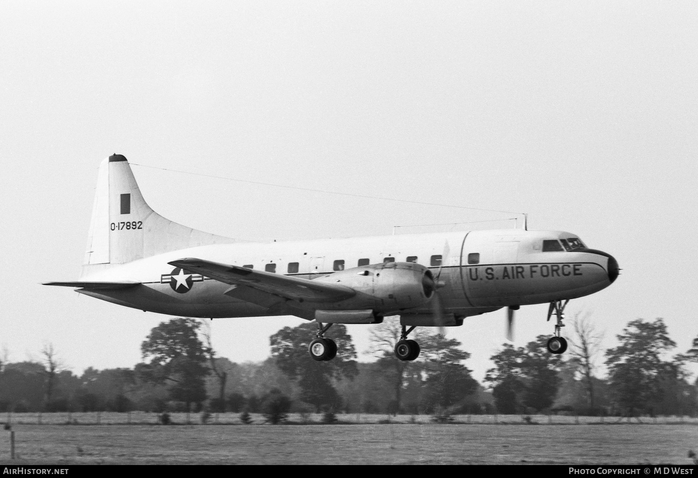 Aircraft Photo of 51-7892 / 0-17892 | Convair VT-29B | USA - Air Force | AirHistory.net #74700