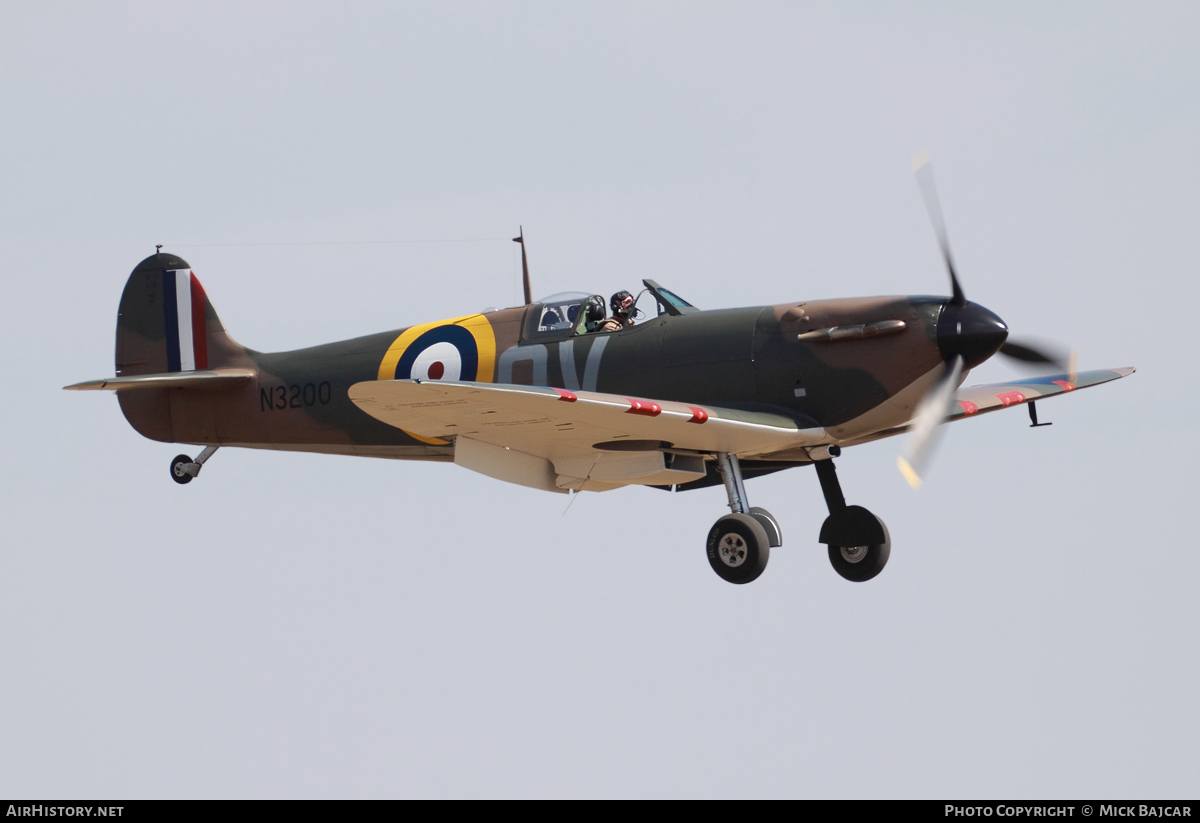 Aircraft Photo of G-CFGJ / N3200 | Supermarine 300 Spitfire Mk1A | UK - Air Force | AirHistory.net #74722