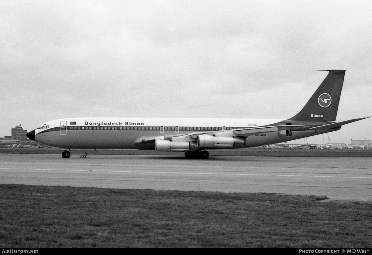 Aircraft Photo of S2-ABN | Boeing 707-351C | Bangladesh Biman | AirHistory.net #74726