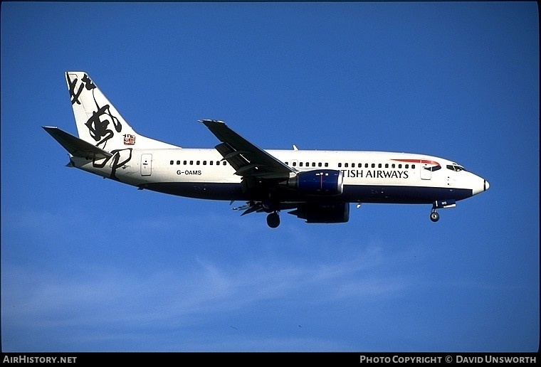 Aircraft Photo of G-OAMS | Boeing 737-37Q | British Airways | AirHistory.net #74741