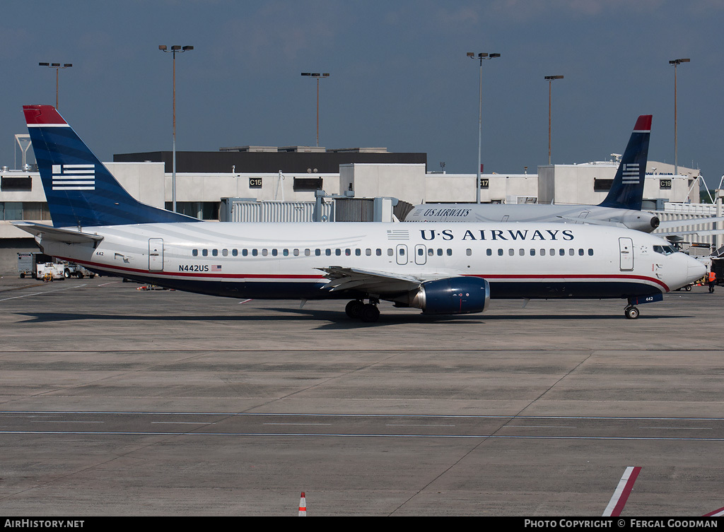 Aircraft Photo of N442US | Boeing 737-4B7 | US Airways | AirHistory.net #74752