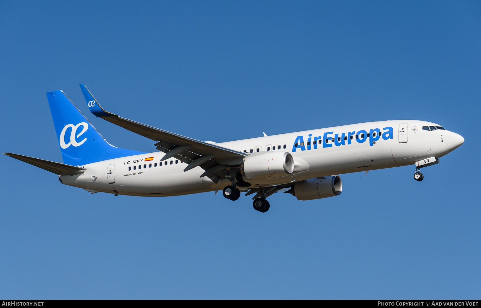 Aircraft Photo of EC-MVY | Boeing 737-800 | Air Europa | AirHistory.net #74806