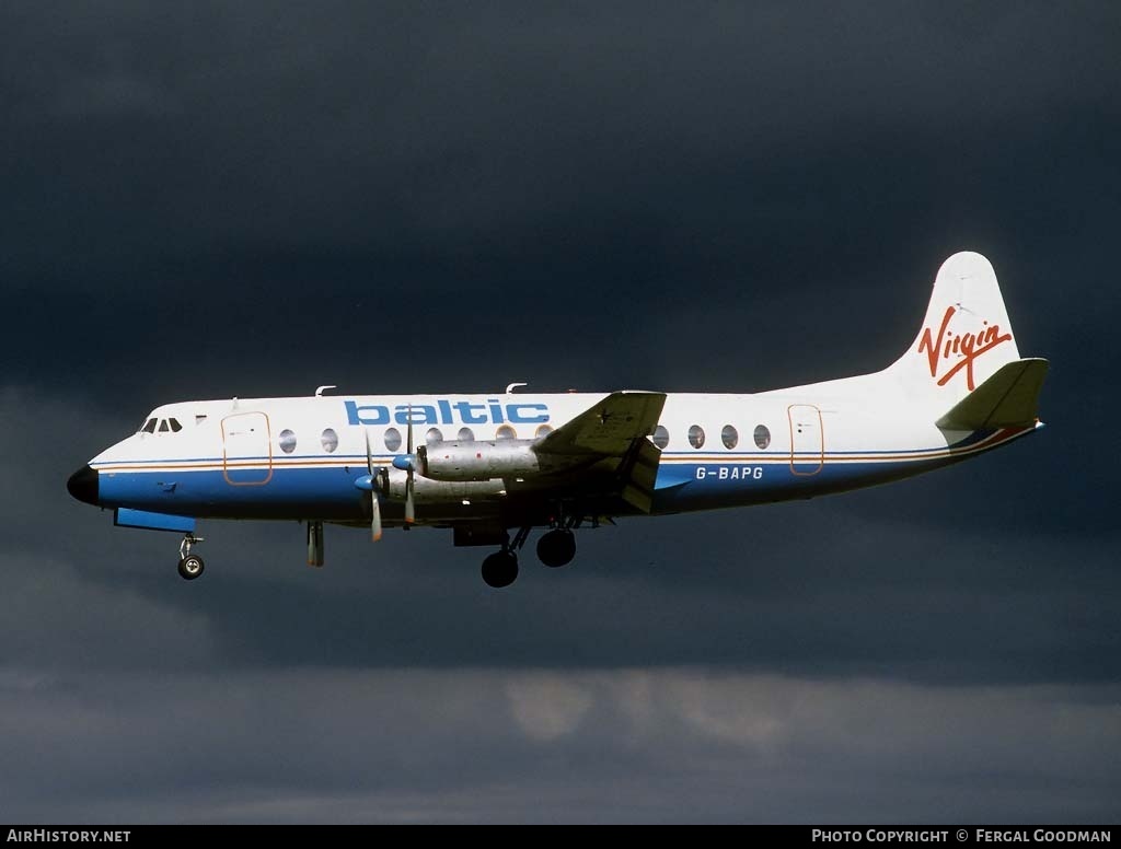 Aircraft Photo of G-BAPG | Vickers 814 Viscount | Baltic Airlines | AirHistory.net #74834