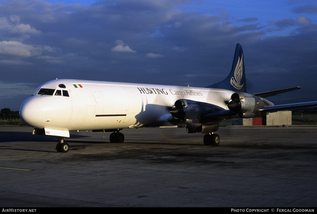 Aircraft Photo of EI-CHX | Lockheed L-188C(F) Electra | Hunting Cargo Airlines | AirHistory.net #74837