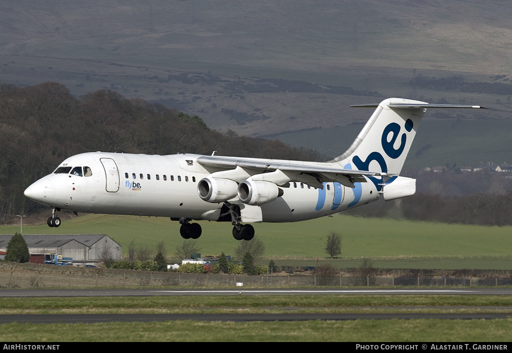 Aircraft Photo of G-JEBF | British Aerospace BAe-146-300 | Flybe - British European | AirHistory.net #74908