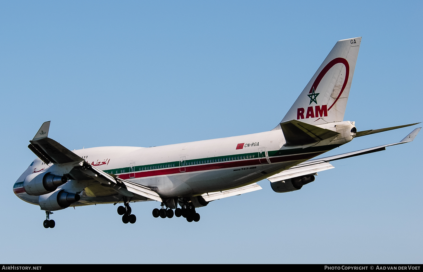 Aircraft Photo of CN-RGA | Boeing 747-428 | Royal Air Maroc - RAM | AirHistory.net #74971