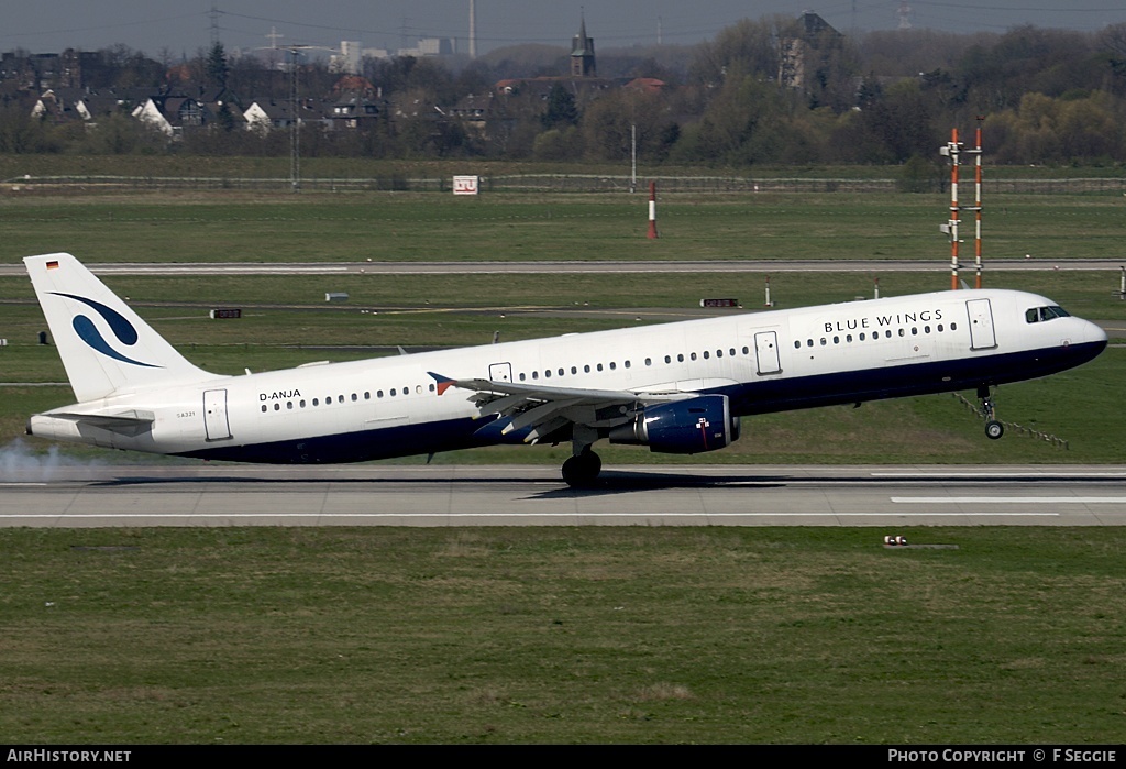 Aircraft Photo of D-ANJA | Airbus A321-111 | Blue Wings | AirHistory.net #75005
