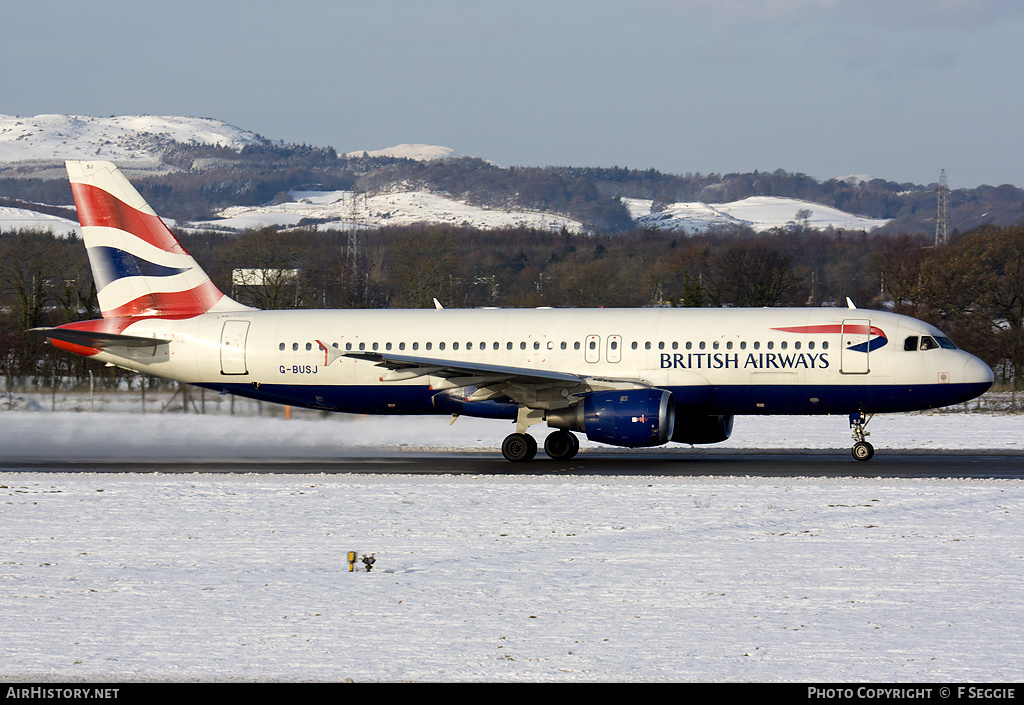 Aircraft Photo of G-BUSJ | Airbus A320-211 | British Airways | AirHistory.net #75007