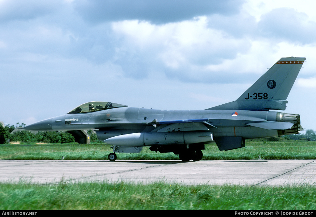 Aircraft Photo of J-358 | General Dynamics F-16A Fighting Falcon | Netherlands - Air Force | AirHistory.net #75021