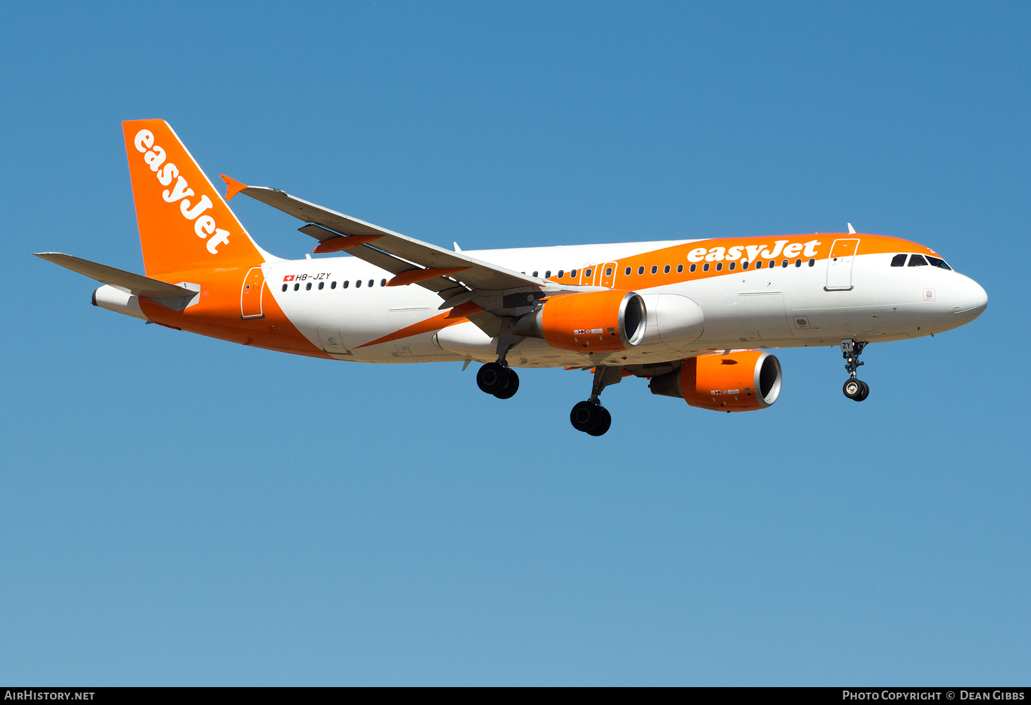 Aircraft Photo of HB-JZY | Airbus A320-214 | EasyJet | AirHistory.net #75060