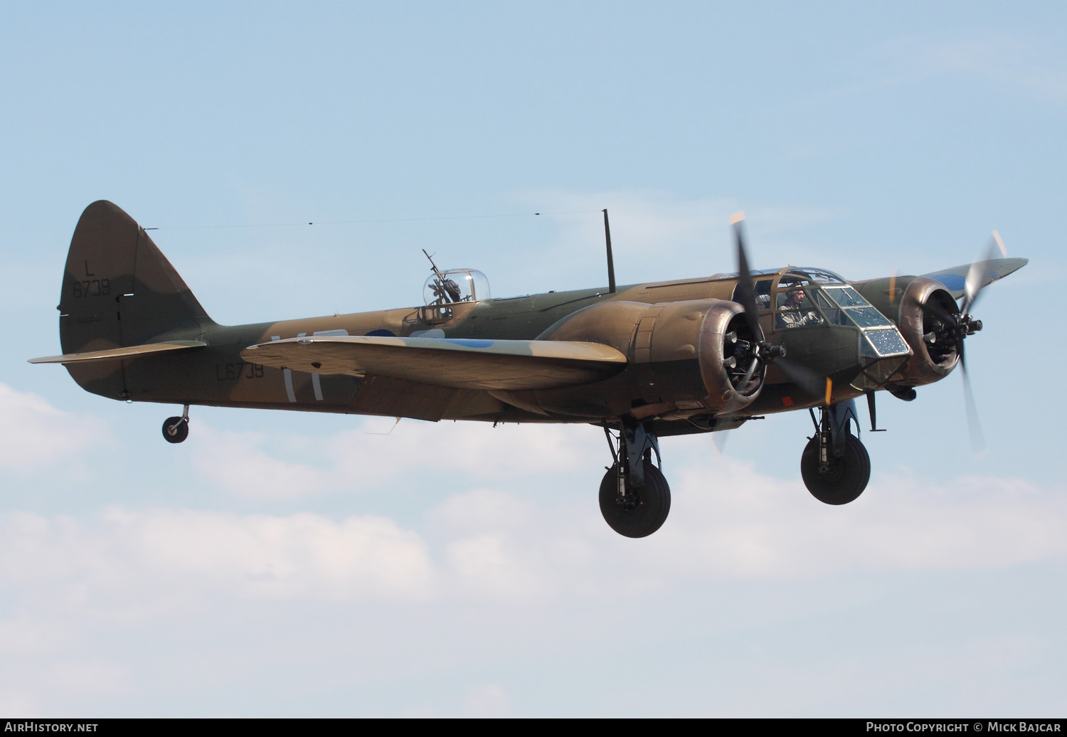 Aircraft Photo of G-BPIV / L6739 | Bristol 149 Bolingbroke Mk4 (mod) | UK - Air Force | AirHistory.net #75066