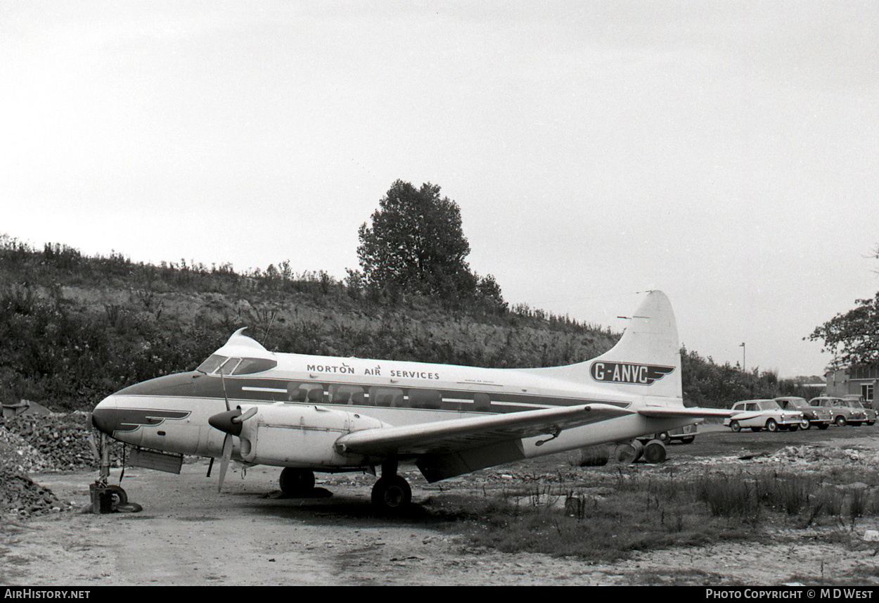 Aircraft Photo of G-ANVC | De Havilland D.H. 104 Dove 1B | Morton Air Services | AirHistory.net #75077