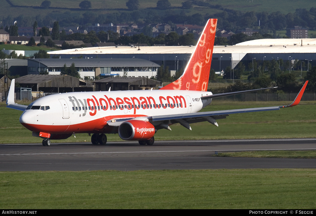 Aircraft Photo of G-MSJF | Boeing 737-7Q8 | Flyglobespan | AirHistory.net #75078